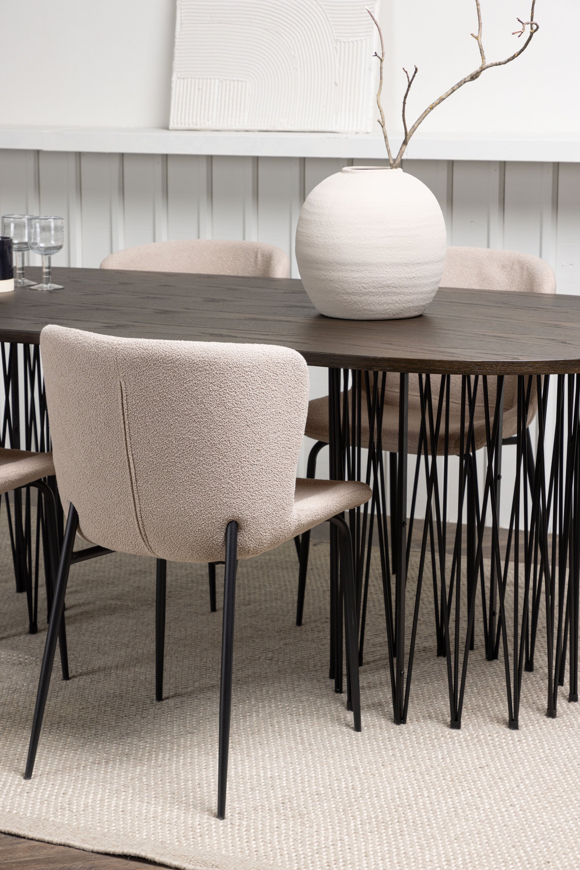 gr23042_3_m Dining Set Stone Mit Den Stühlen Modesto Ovales Essgruppen Set