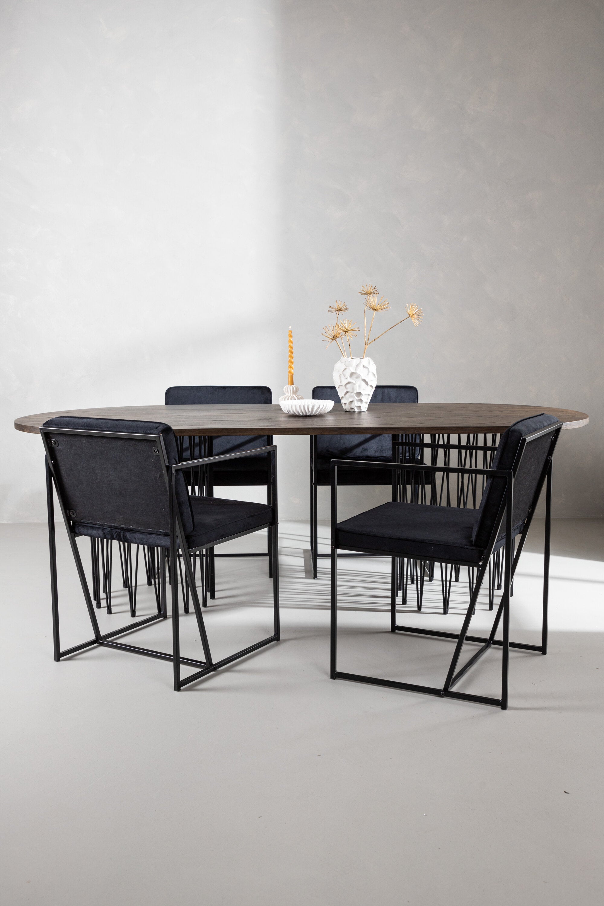 gr23045_1_m Stone Oval Dining Set Ovales Essgruppen Set