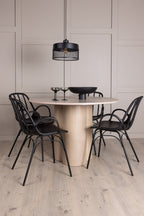 gr23067_1_m Esszimmer Set Olivia Mit Den Stühlen Dyrön Rundes Essgruppen Set