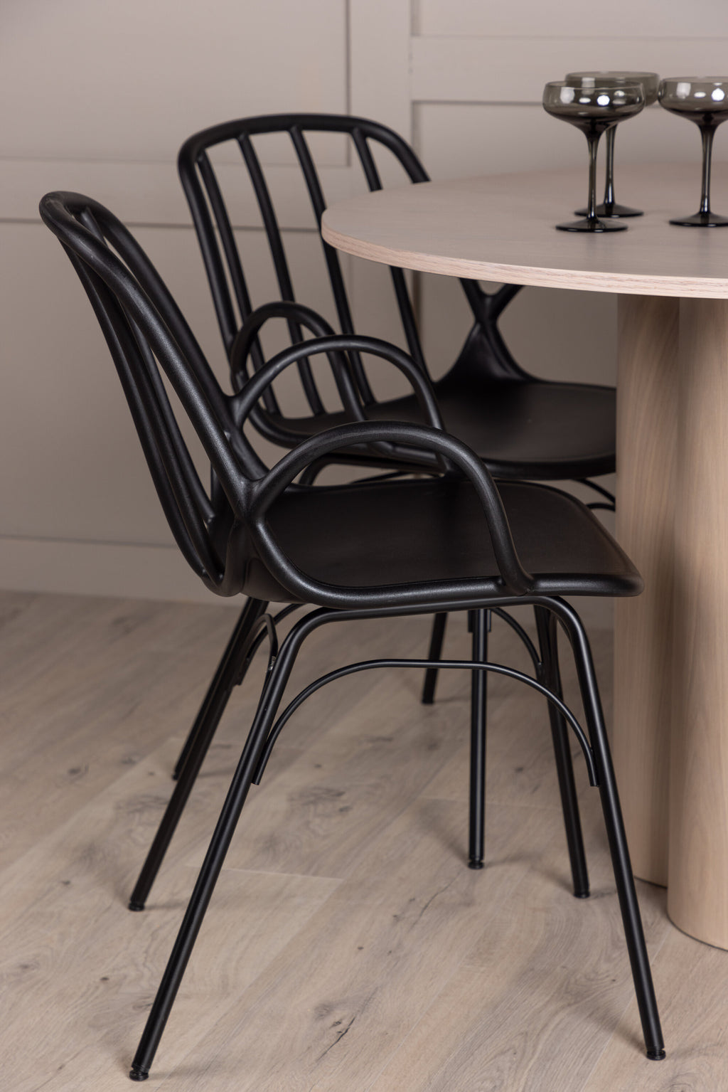 gr23067_3_m Esszimmer Set Olivia Mit Den Stühlen Dyrön Rundes Essgruppen Set