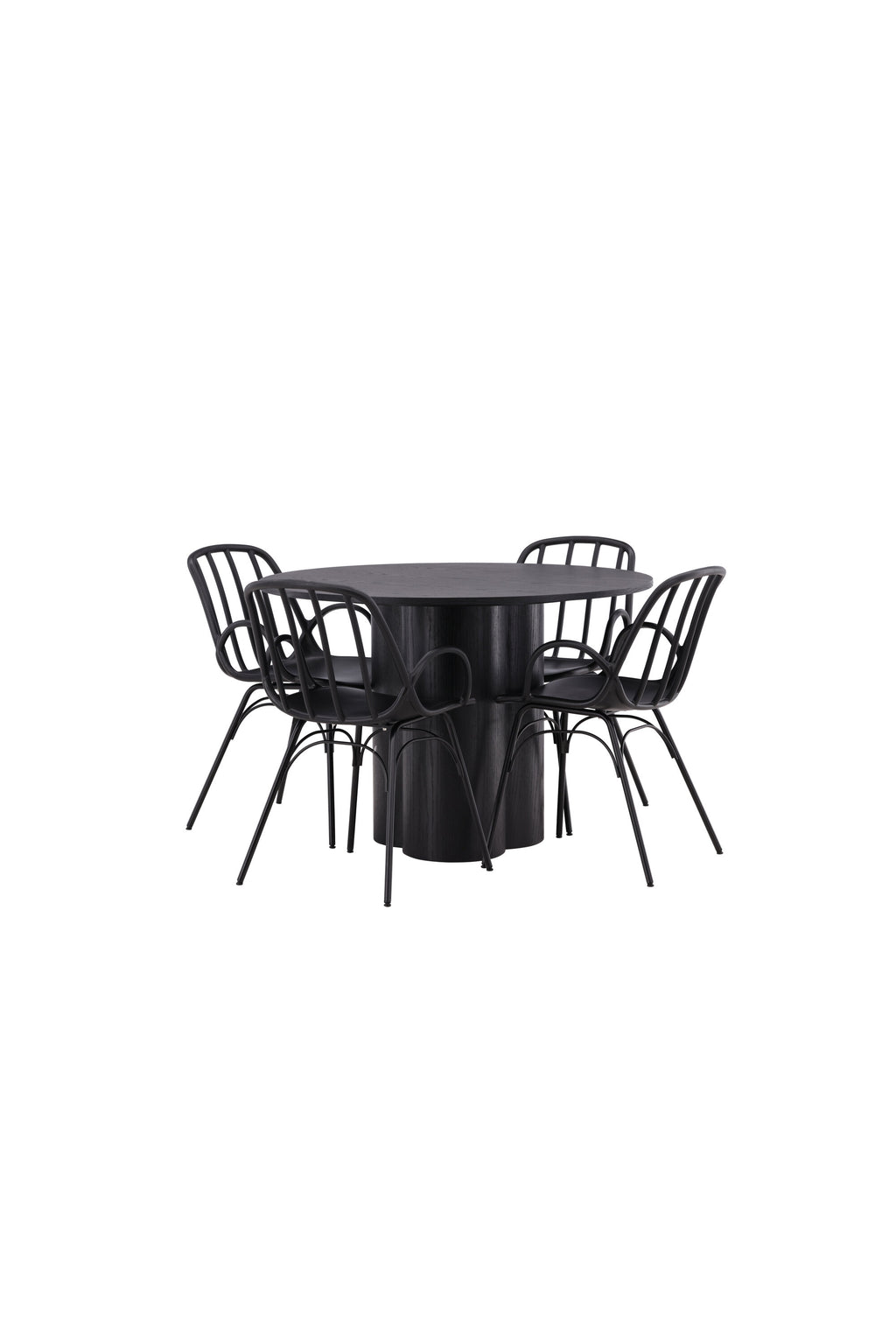 gr23098_11_os Esszimmer Set Olivia Mit Den Stühlen Dyrön Rundes Essgruppen Set