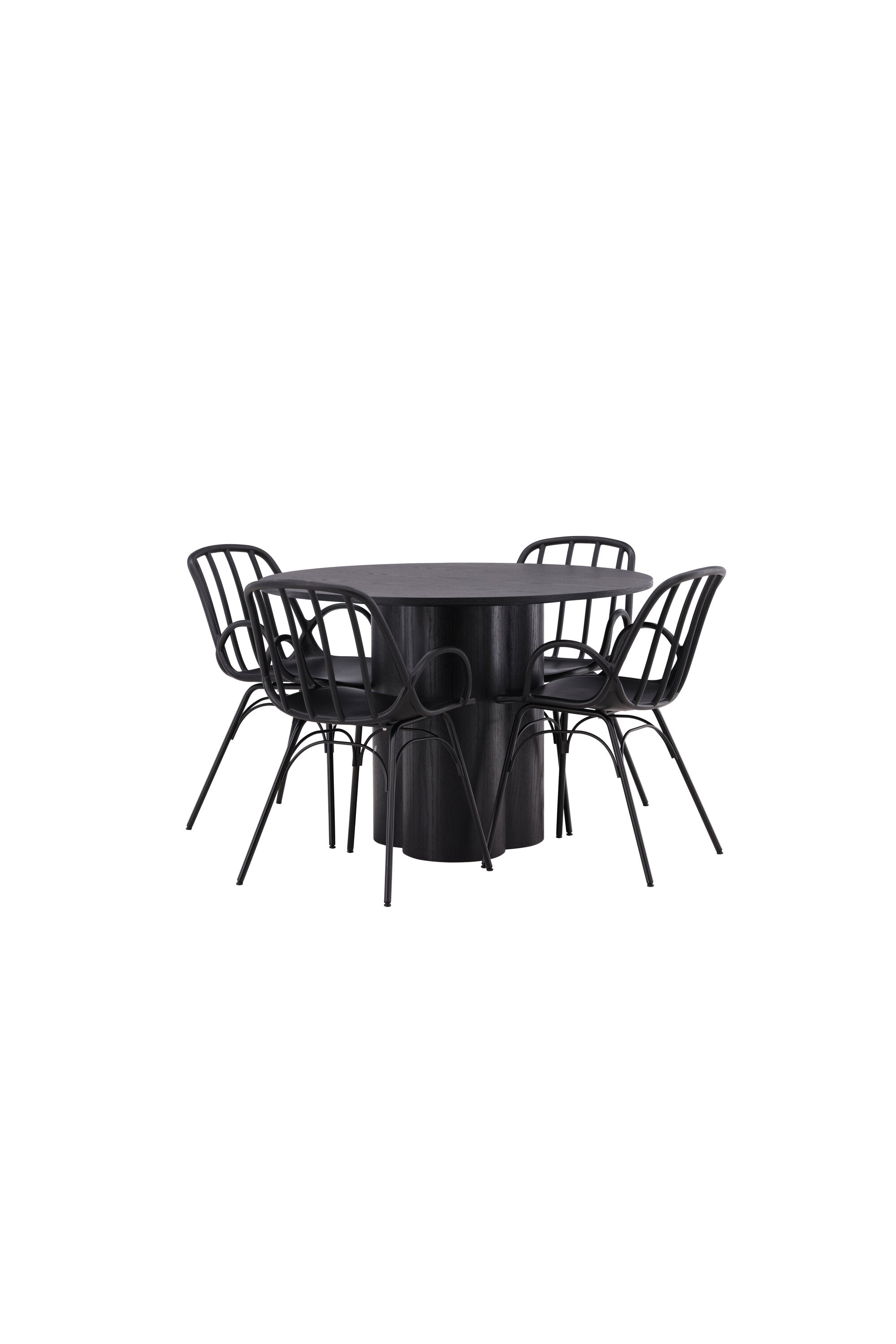 gr23098_11_os Esszimmer Set Olivia Mit Den Stühlen Dyrön Rundes Essgruppen Set