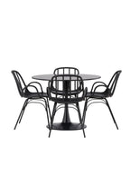 gr23134_10_os Essgarnitur Glade Mit Den Stühlen Dyrön Rundes Essgruppen Set Default Title