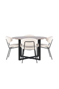 gr23154_10_os Durango Runder Esstisch Set Rundes Essgruppen Set Table: ⌀120 Chair: 57x79x50