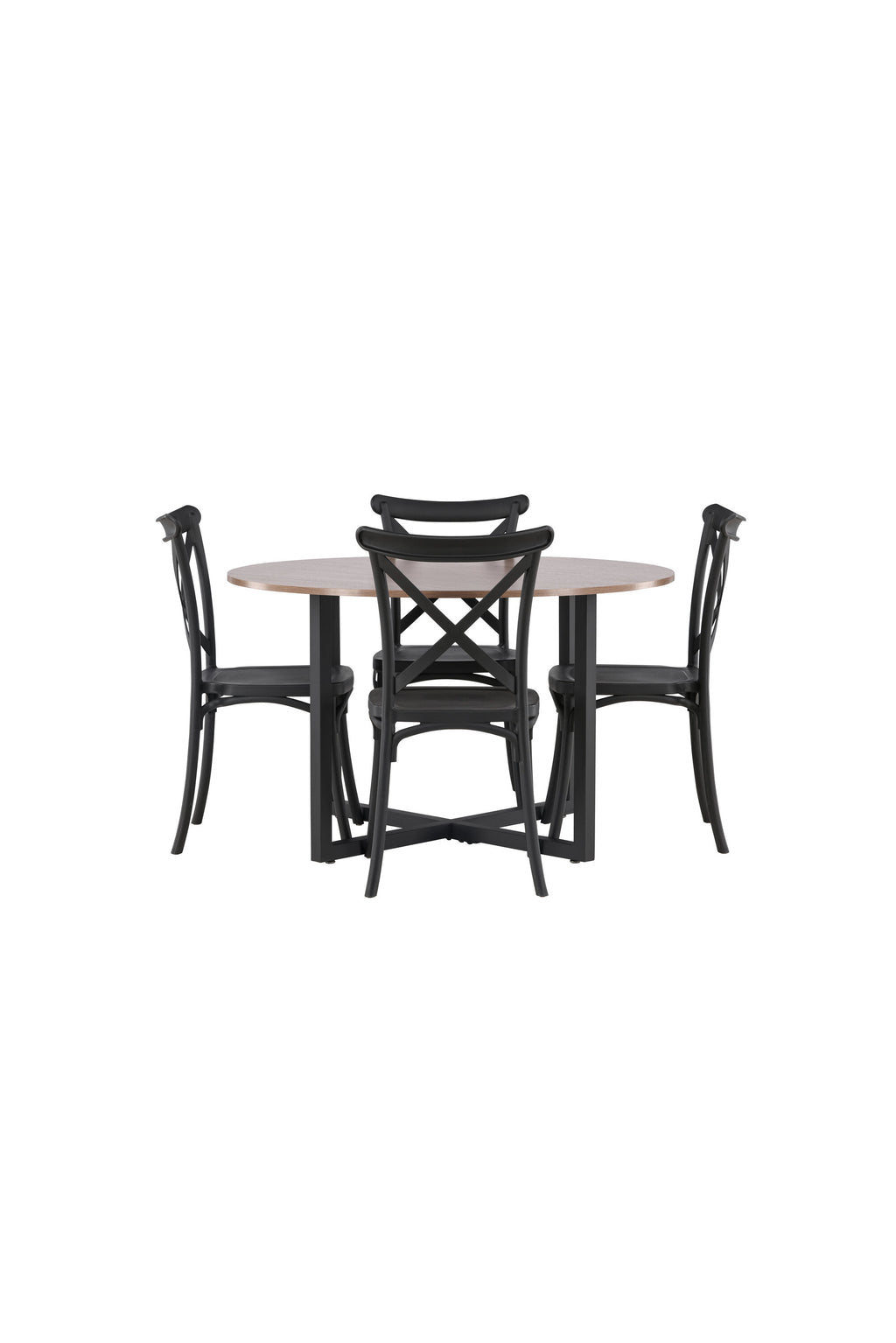 gr23155_10_os Durango Runder Esstisch Set Rundes Essgruppen Set Table: ⌀120 Chair: 55x90x52