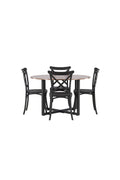 gr23155_10_os Durango Runder Esstisch Set Rundes Essgruppen Set Table: ⌀120 Chair: 55x90x52