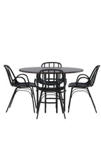 gr23198_10_os Dining Set Copenhagen Mit Den Stühlen Dyrön Rundes Essgruppen Set Default Title