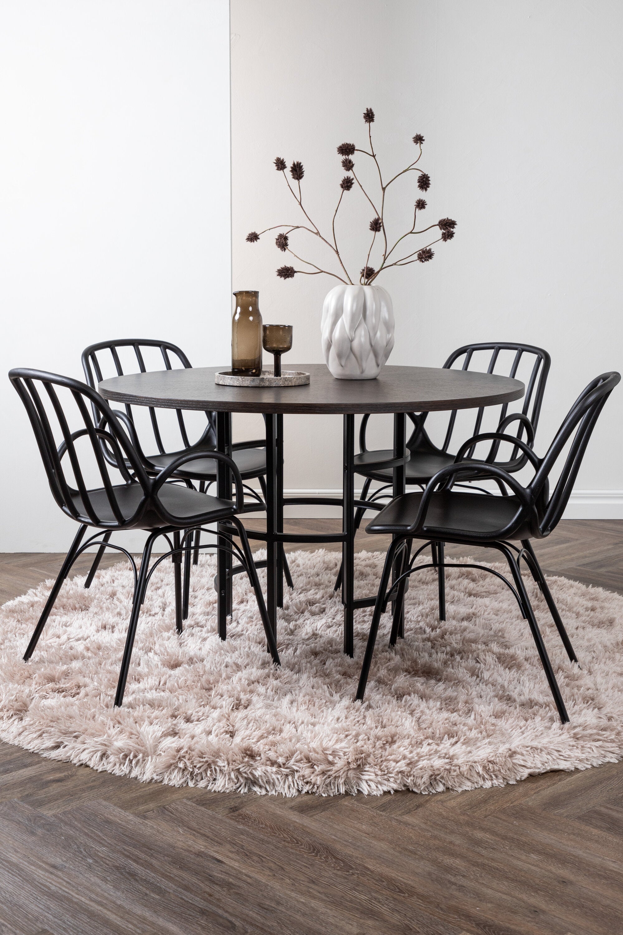 gr23198_1_m Dining Set Copenhagen Mit Den Stühlen Dyrön Rundes Essgruppen Set