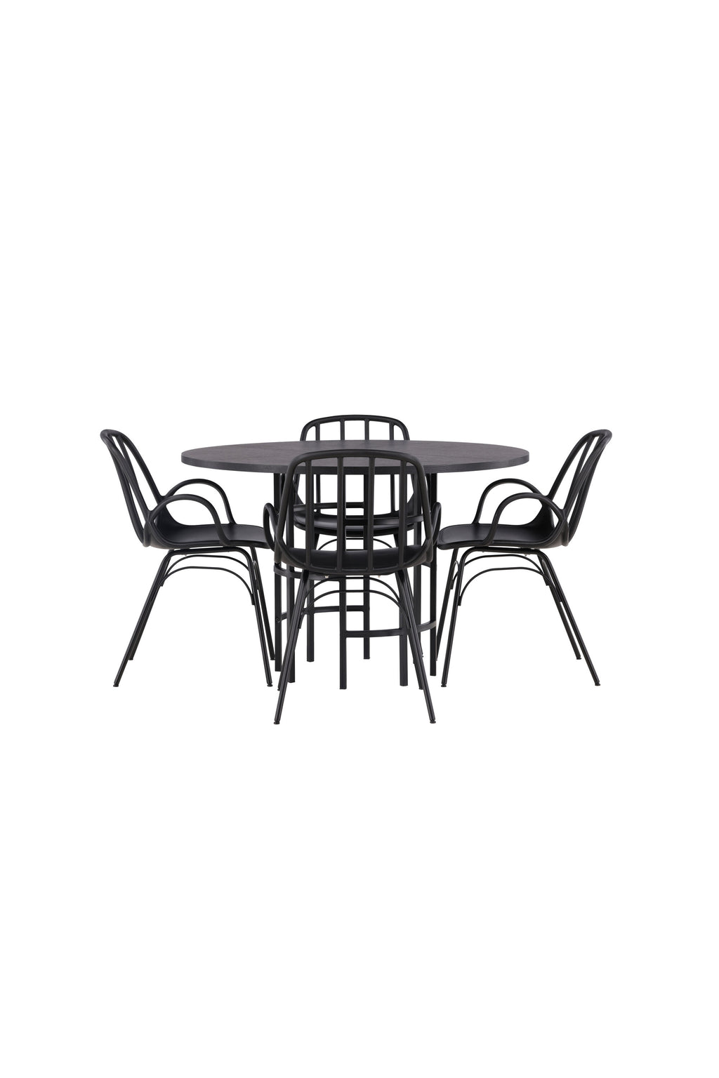 gr23214_10_os Dining Set Copenhagen Mit Den Stühlen Dyrön Rundes Essgruppen Set Default Title