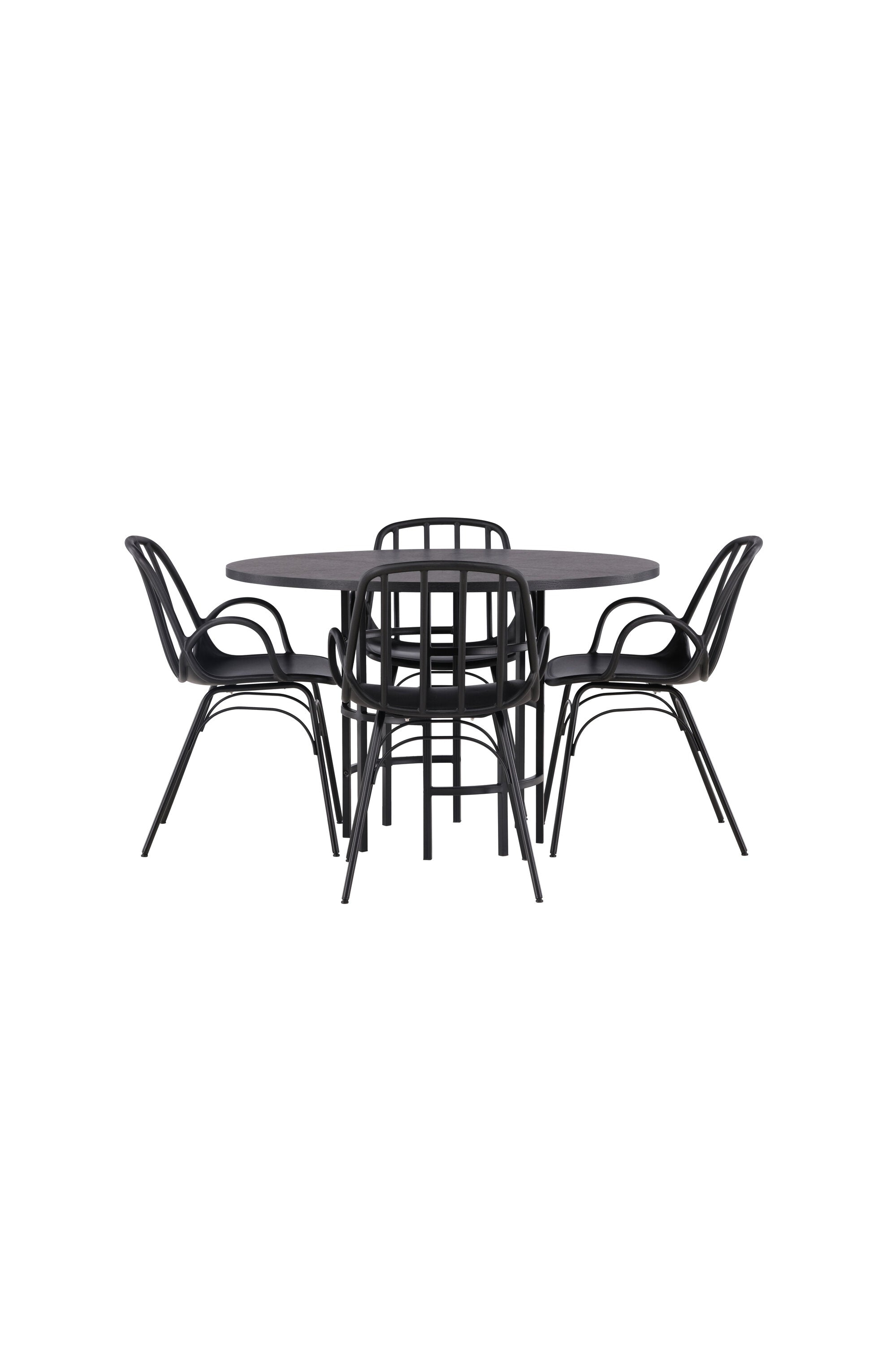 gr23214_10_os Dining Set Copenhagen Mit Den Stühlen Dyrön Rundes Essgruppen Set Default Title