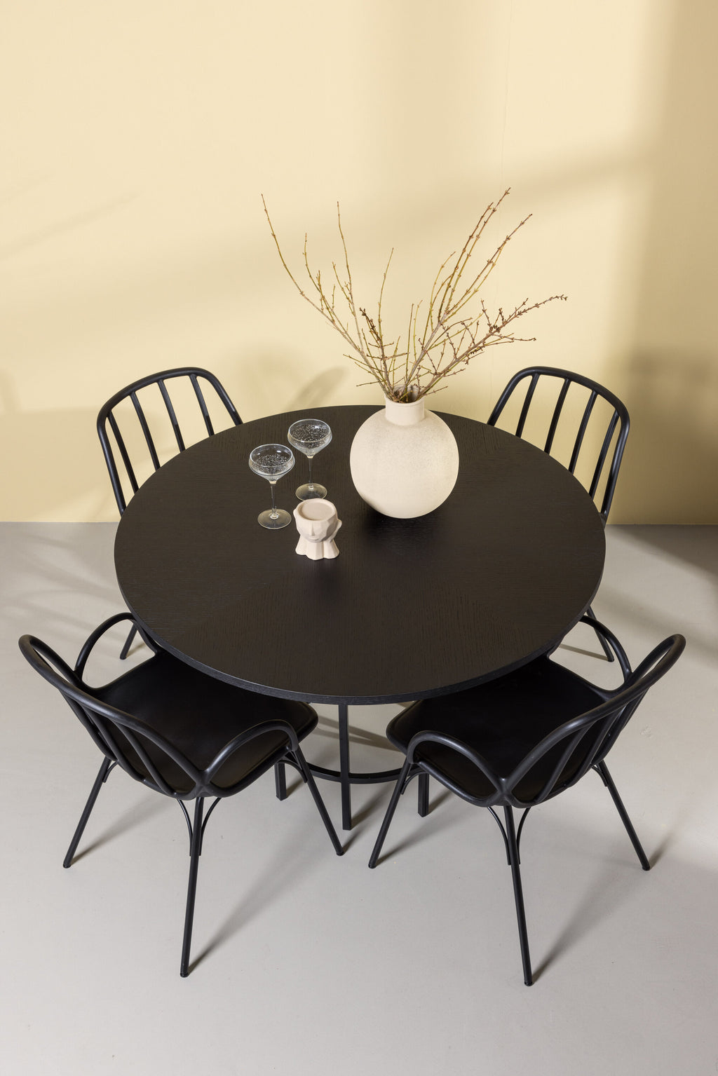 gr23214_1_m Dining Set Copenhagen Mit Den Stühlen Dyrön Rundes Essgruppen Set