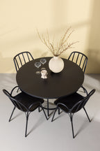 gr23214_1_m Dining Set Copenhagen Mit Den Stühlen Dyrön Rundes Essgruppen Set