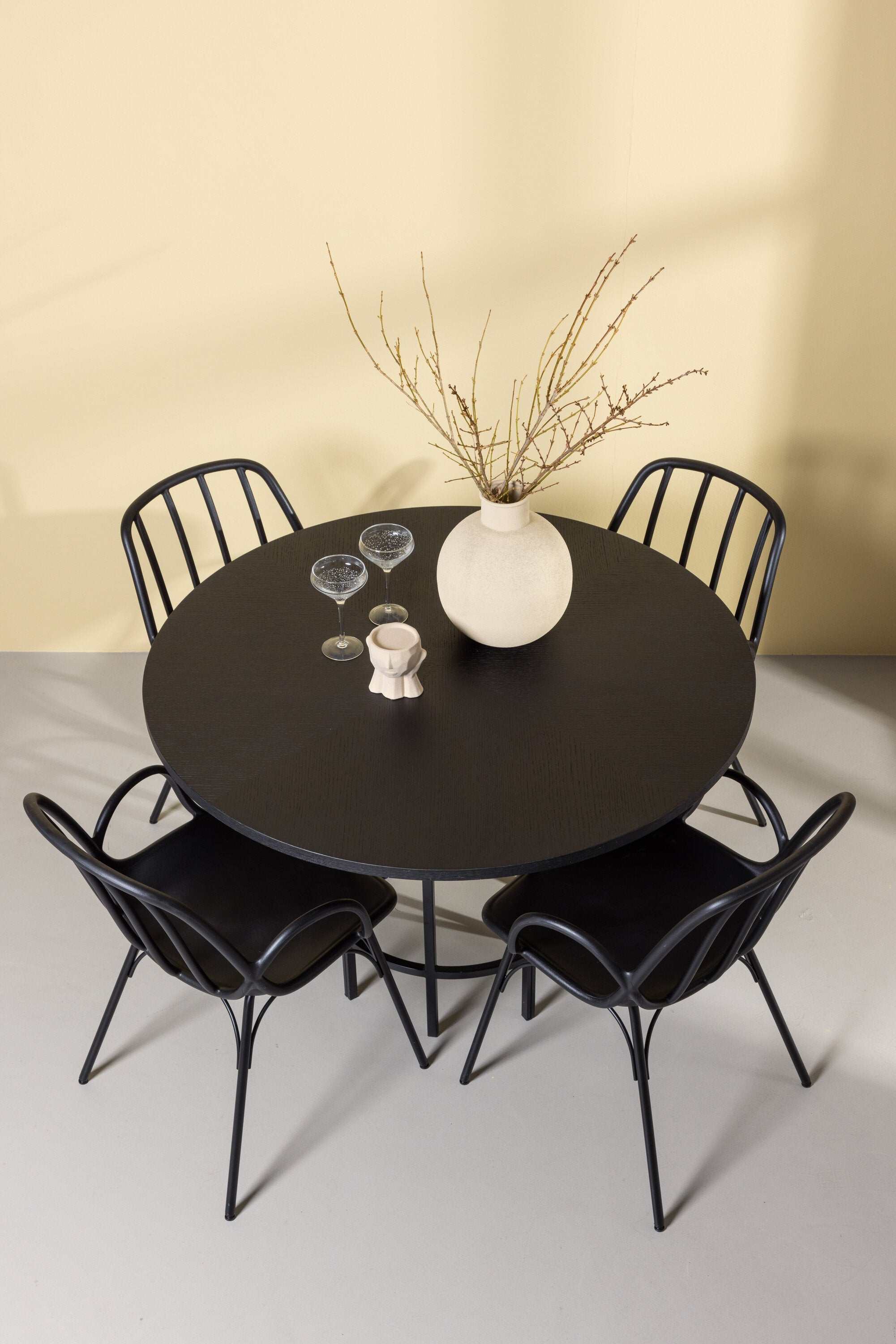 gr23214_1_m Dining Set Copenhagen Mit Den Stühlen Dyrön Rundes Essgruppen Set