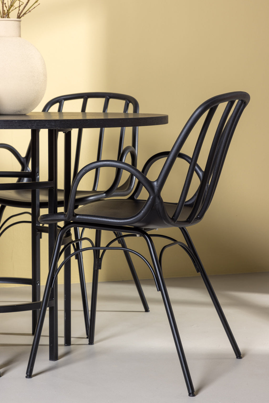 gr23214_3_m Dining Set Copenhagen Mit Den Stühlen Dyrön Rundes Essgruppen Set