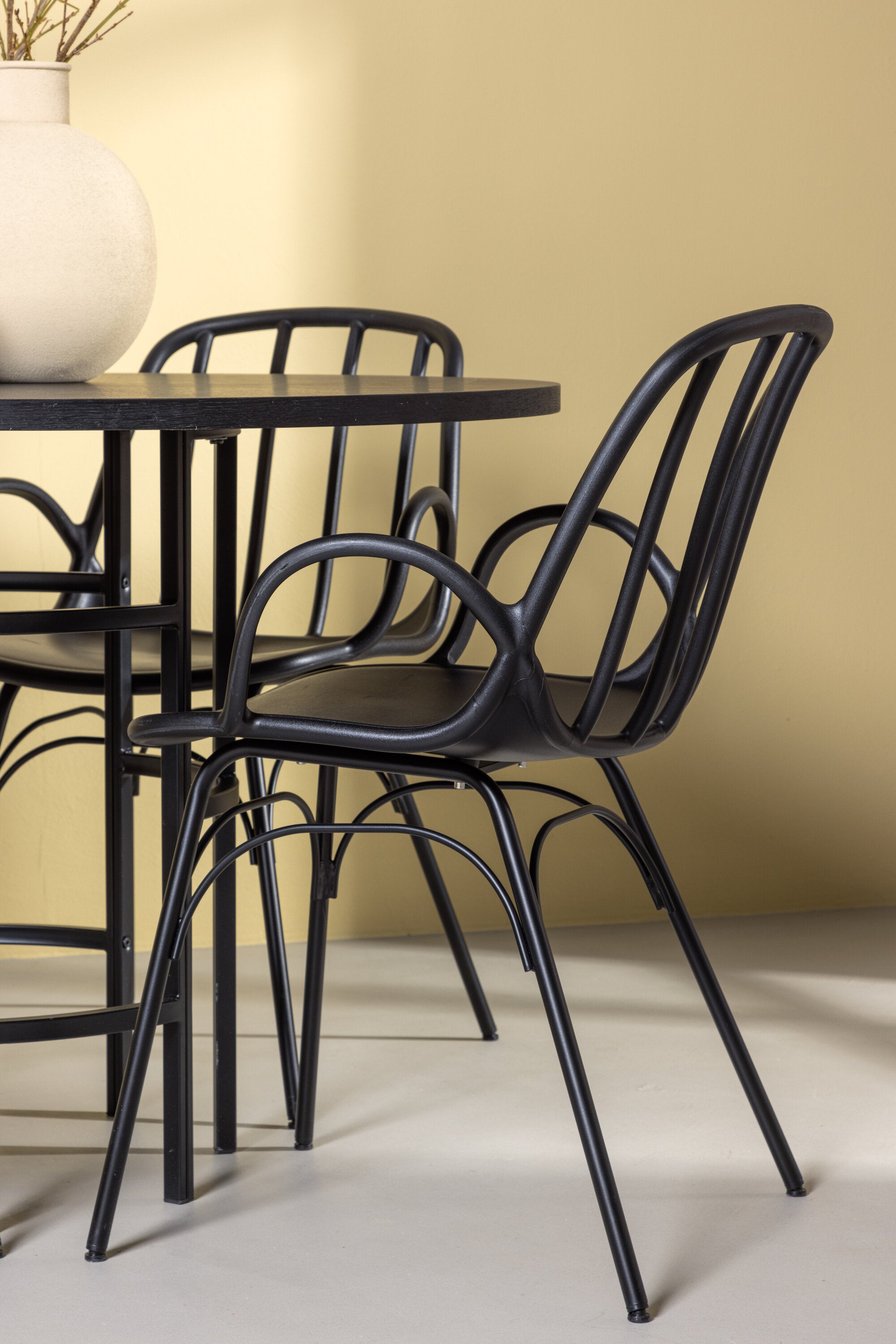 gr23214_3_m Dining Set Copenhagen Mit Den Stühlen Dyrön Rundes Essgruppen Set