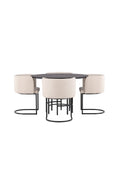 gr23224_10_os Copenhagen Runder Esstisch Set Rundes Essgruppen Set Table: ⌀115 Chair: 60x75x51