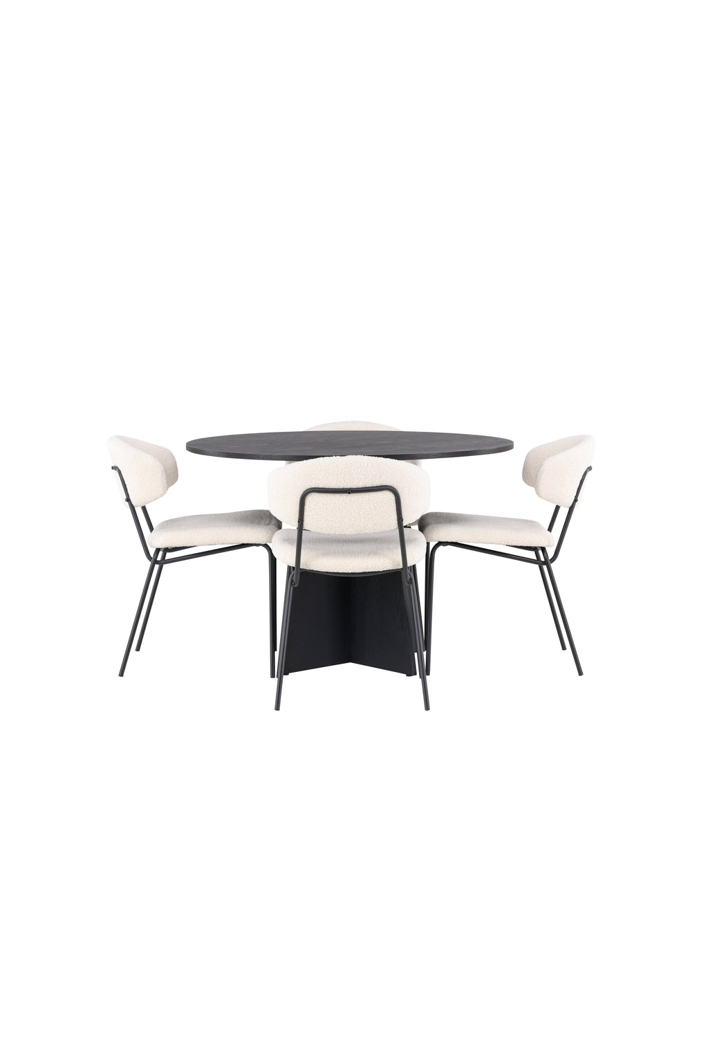 gr23249_10_os Bootcut Round Dining Set Rundes Essgruppen Set Default Title