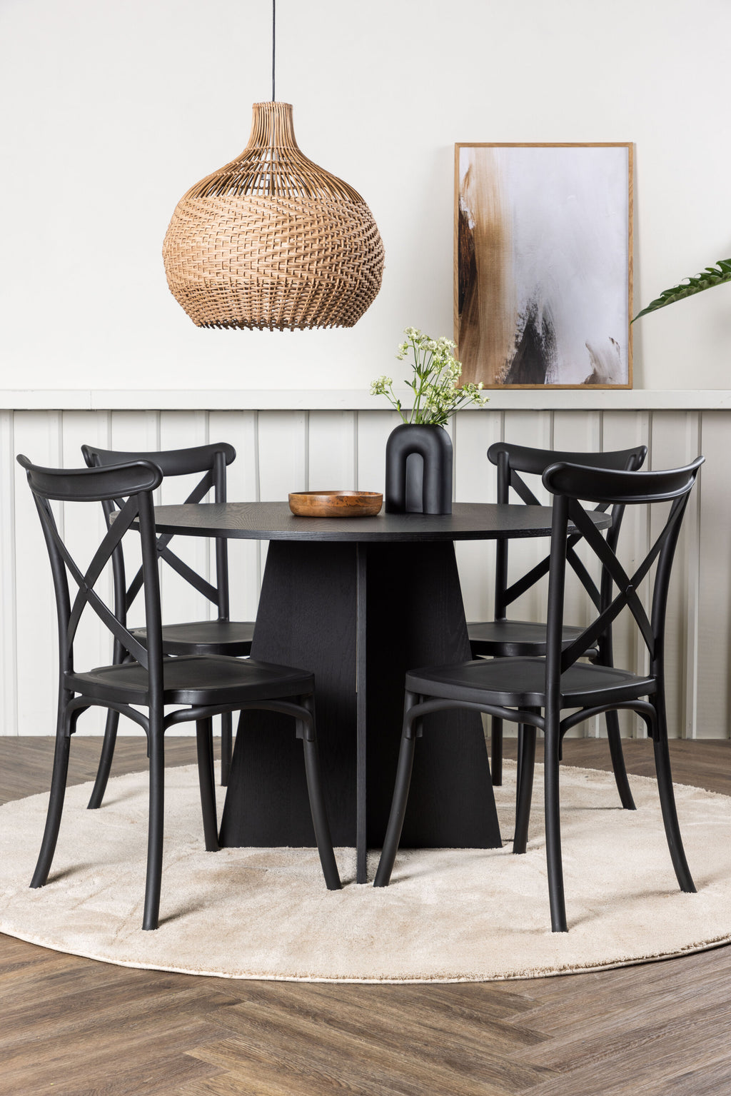 gr23250_1_m Bootcut Round Dining Set Rundes Essgruppen Set