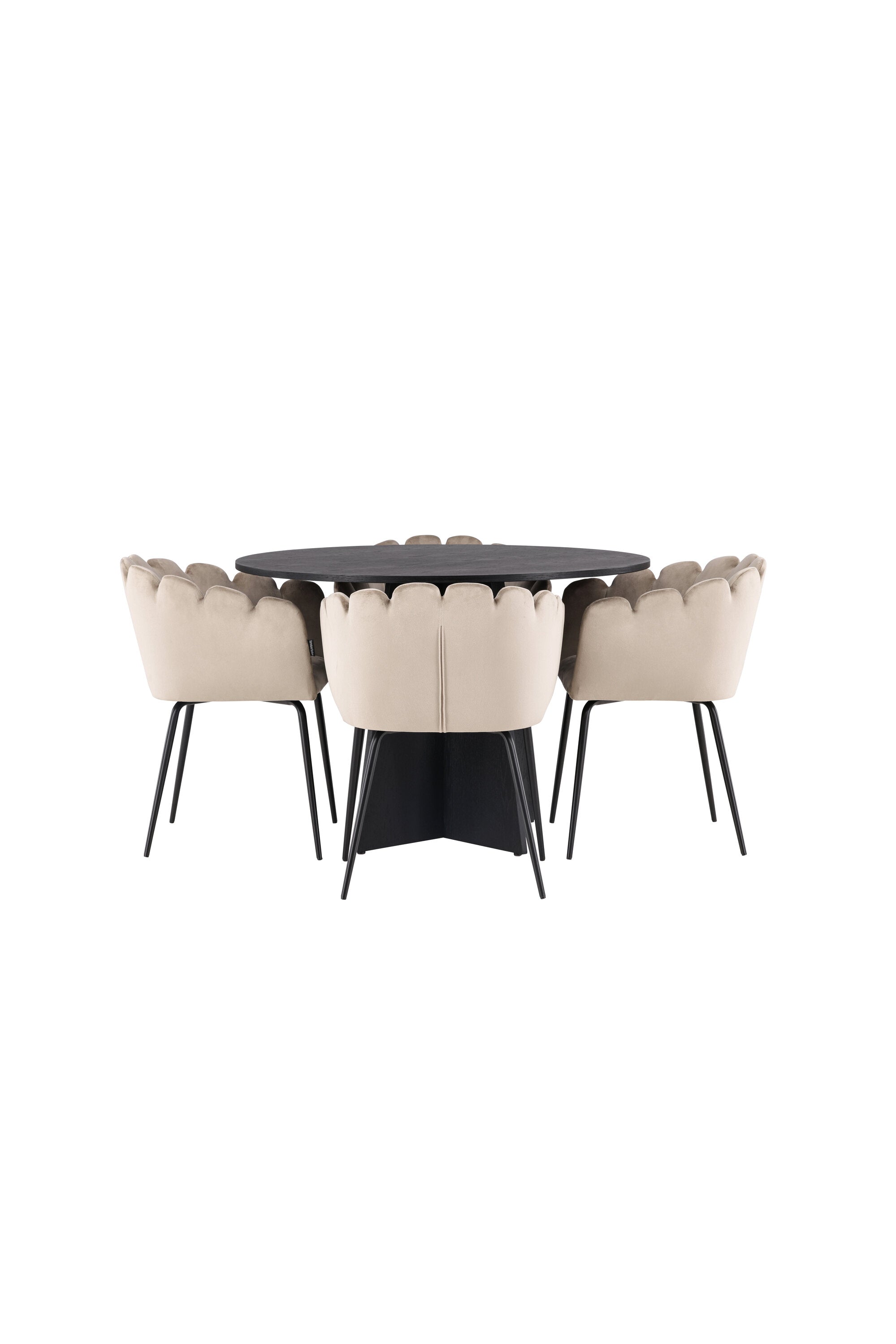 gr23254_10_os Bootcut Round Dining Set Rundes Essgruppen Set Default Title
