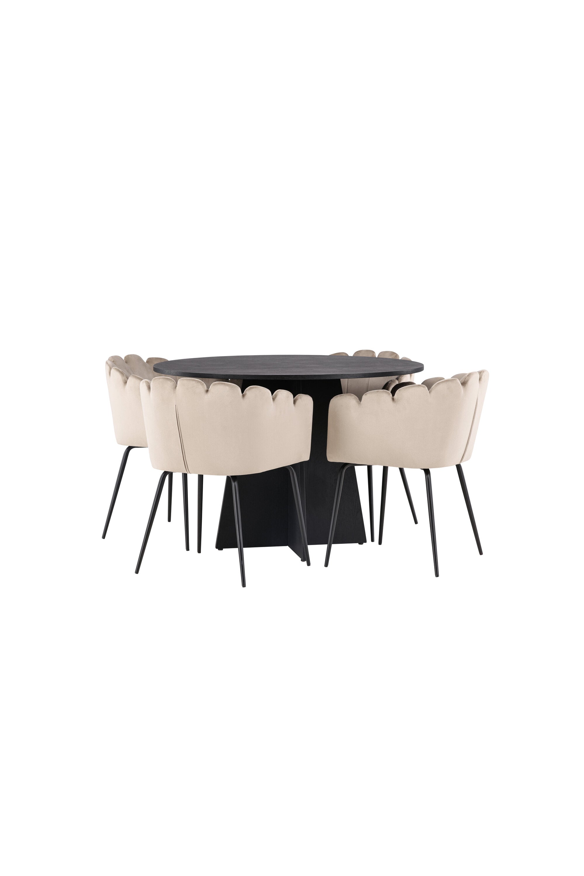 gr23254_11_os Bootcut Round Dining Set Rundes Essgruppen Set
