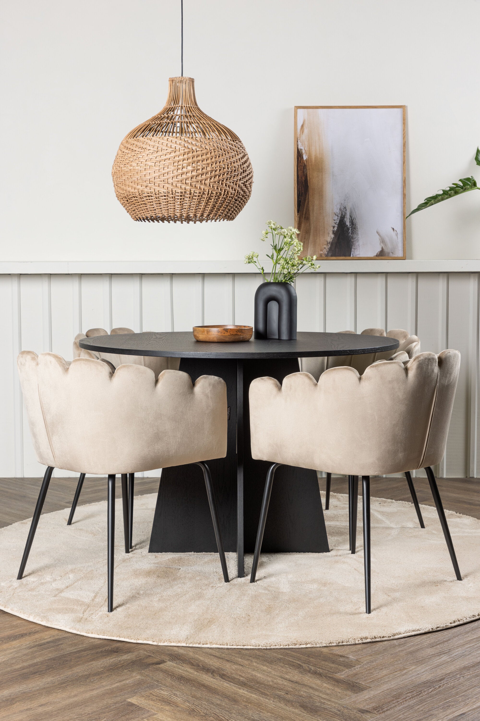 gr23254_1_m Bootcut Round Dining Set Rundes Essgruppen Set