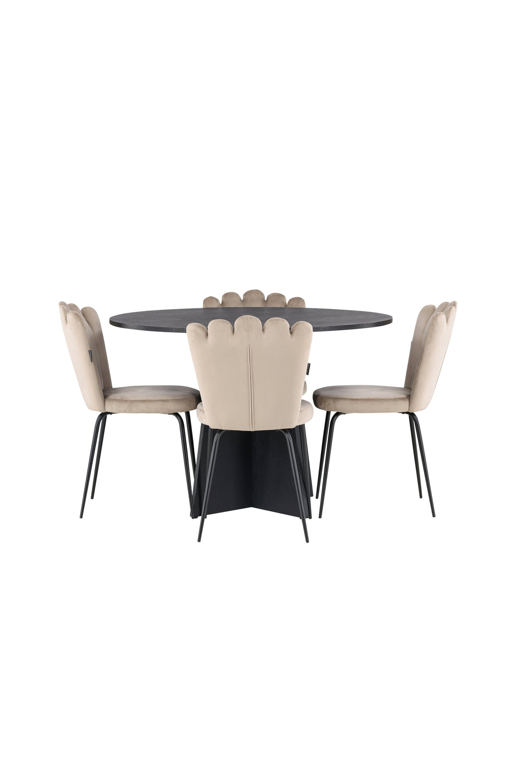gr23255_10_os Bootcut Round Dining Set Rundes Essgruppen Set Default Title