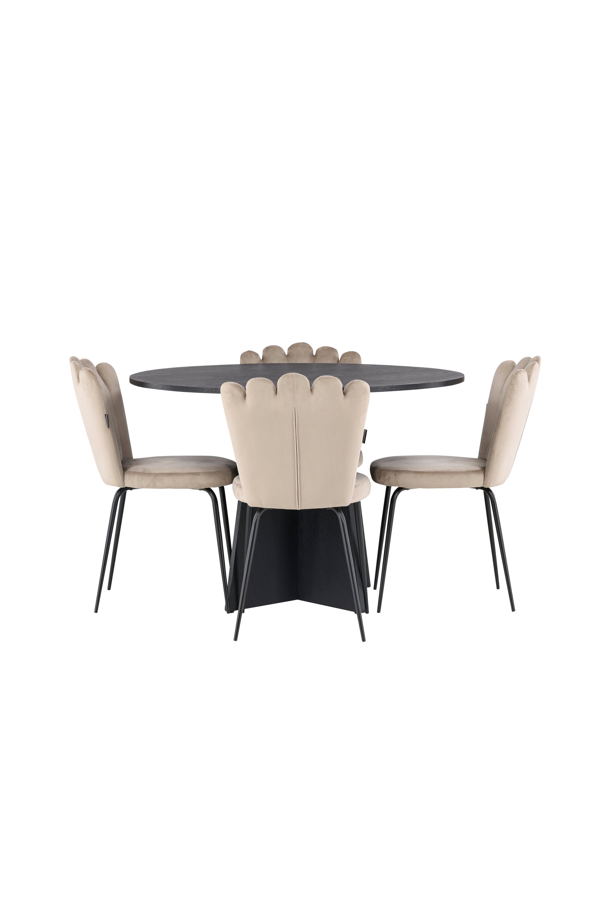 gr23255_10_os Bootcut Round Dining Set Rundes Essgruppen Set Default Title