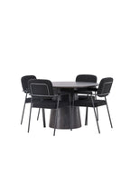 gr23478_11_os Esszimmer Set Lanzo Mit Den Stühlen Yesterday Rundes Essgruppen Set