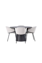 gr23481_10_os Esszimmer Set Lanzo Mit Den Stühlen Evelina Rundes Essgruppen Set Default Title