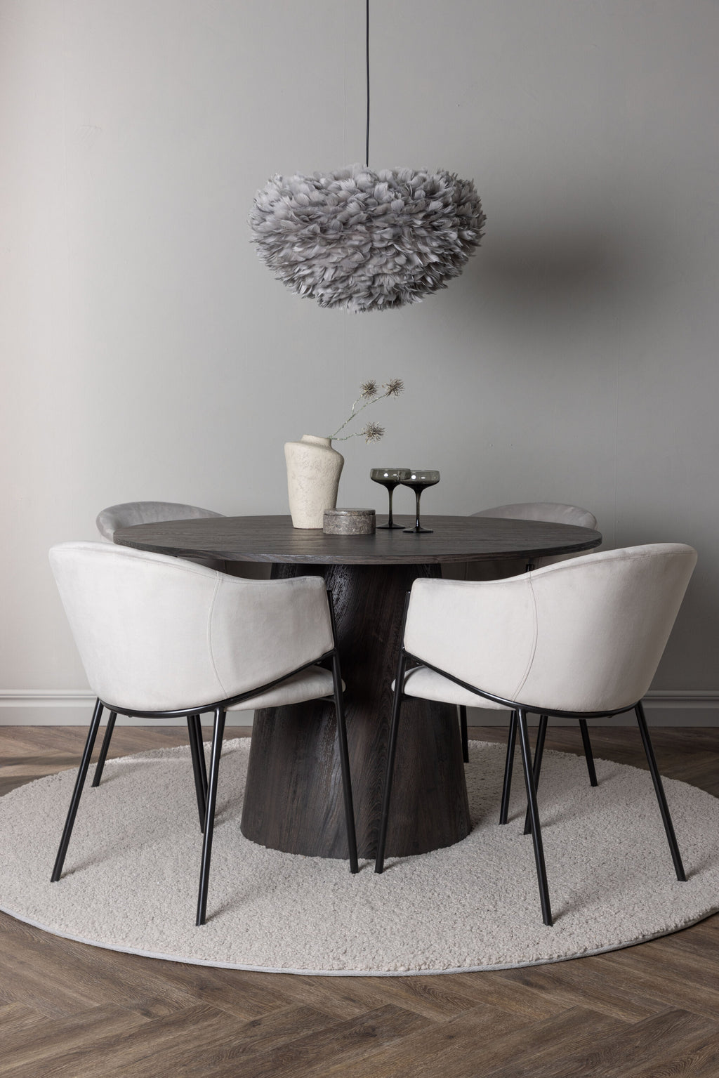 gr23481_1_m Esszimmer Set Lanzo Mit Den Stühlen Evelina Rundes Essgruppen Set