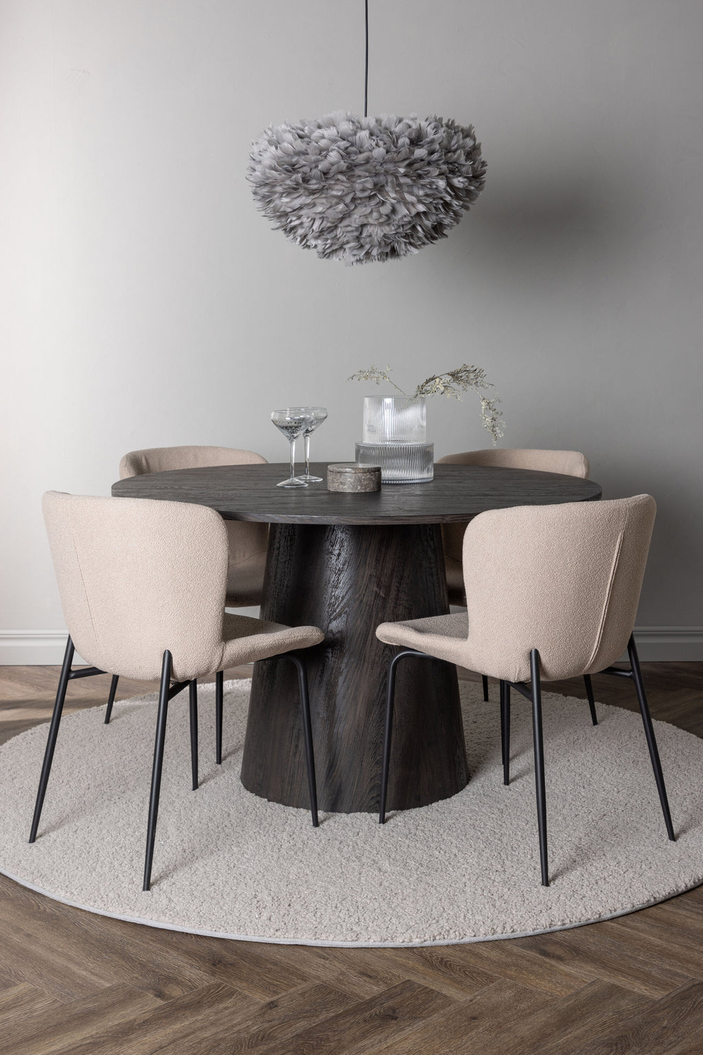 gr23483_1_m Dining Set Lanzo Mit Den Stühlen Modesto Rundes Essgruppen Set