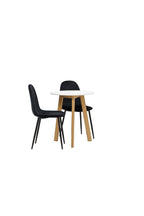 gr23499_11_os Dining Set Leonora Mit Den Stühlen Polar Rundes Essgruppen Set