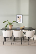 gr23511_1_m Esszimmer Set Astrid Mit Den Stühlen Edina Rechteckiges Essgruppen Set