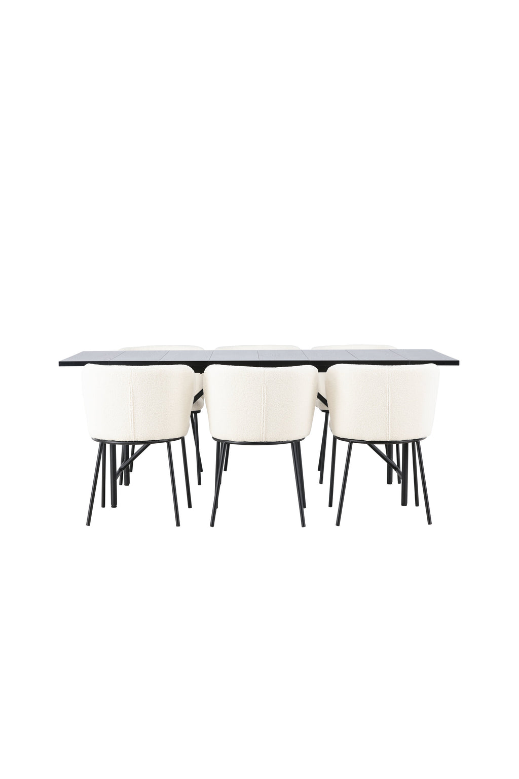 gr23511_1_os Esszimmer Set Astrid Mit Den Stühlen Edina Rechteckiges Essgruppen Set Table: 75x200x90 Chair: 56x76x55