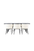 gr23511_1_os Esszimmer Set Astrid Mit Den Stühlen Edina Rechteckiges Essgruppen Set Table: 75x200x90 Chair: 56x76x55