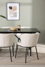 gr23511_2_m Esszimmer Set Astrid Mit Den Stühlen Edina Rechteckiges Essgruppen Set