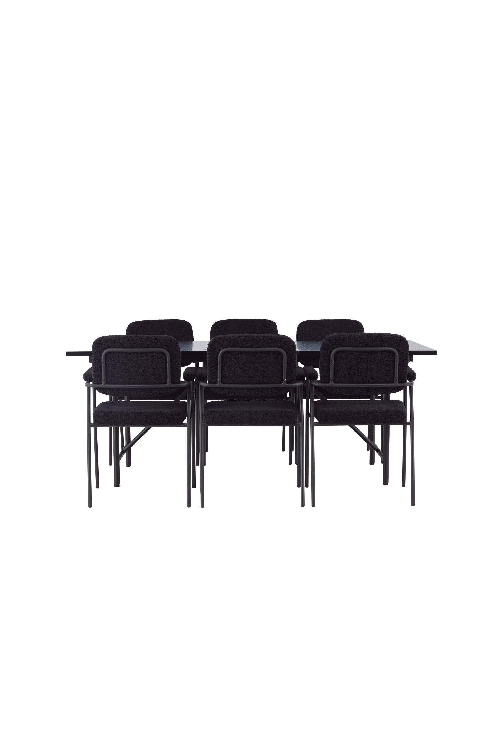 gr23517_1_os Esszimmer Set Astrid Mit Den Stühlen Yesterday Rechteckiges Essgruppen Set Tisch: 75x200x90 Stuhl: 60,5x90x58