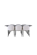gr23520_1_os Dining Set Astrid Mit Den Stühlen Evelina Rechteckiges Essgruppen Set Table: 75x200x90 Chair: 62x80x54