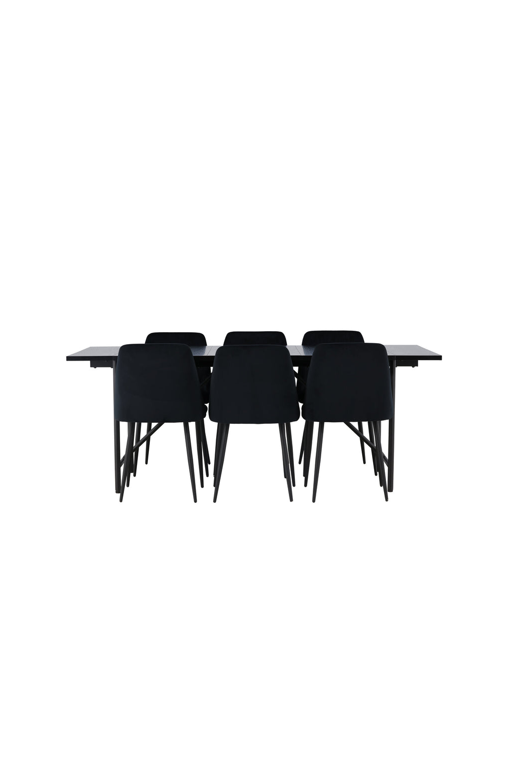 gr23523_1_os Dining Set Astrid Mit Den Stühlen Night Rechteckiges Essgruppen Set Tisch: 75x200x90 Stuhl: 56x87x49