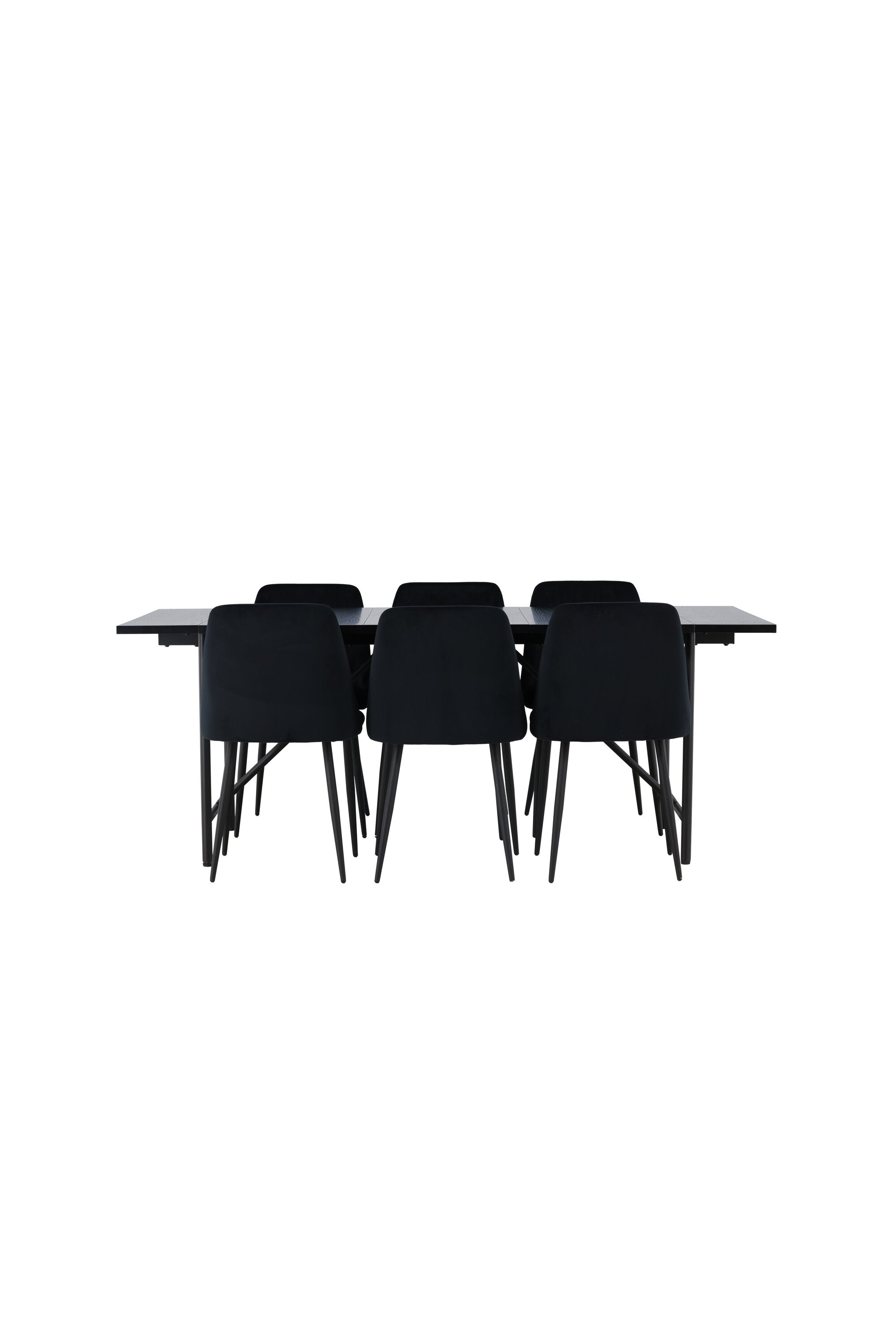 gr23523_1_os Dining Set Astrid Mit Den Stühlen Night Rechteckiges Essgruppen Set Tisch: 75x200x90 Stuhl: 56x87x49