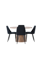 gr23561_10_os Esszimmer Set Lanzo Mit Den Stühlen Night Rundes Essgruppen Set Default Title