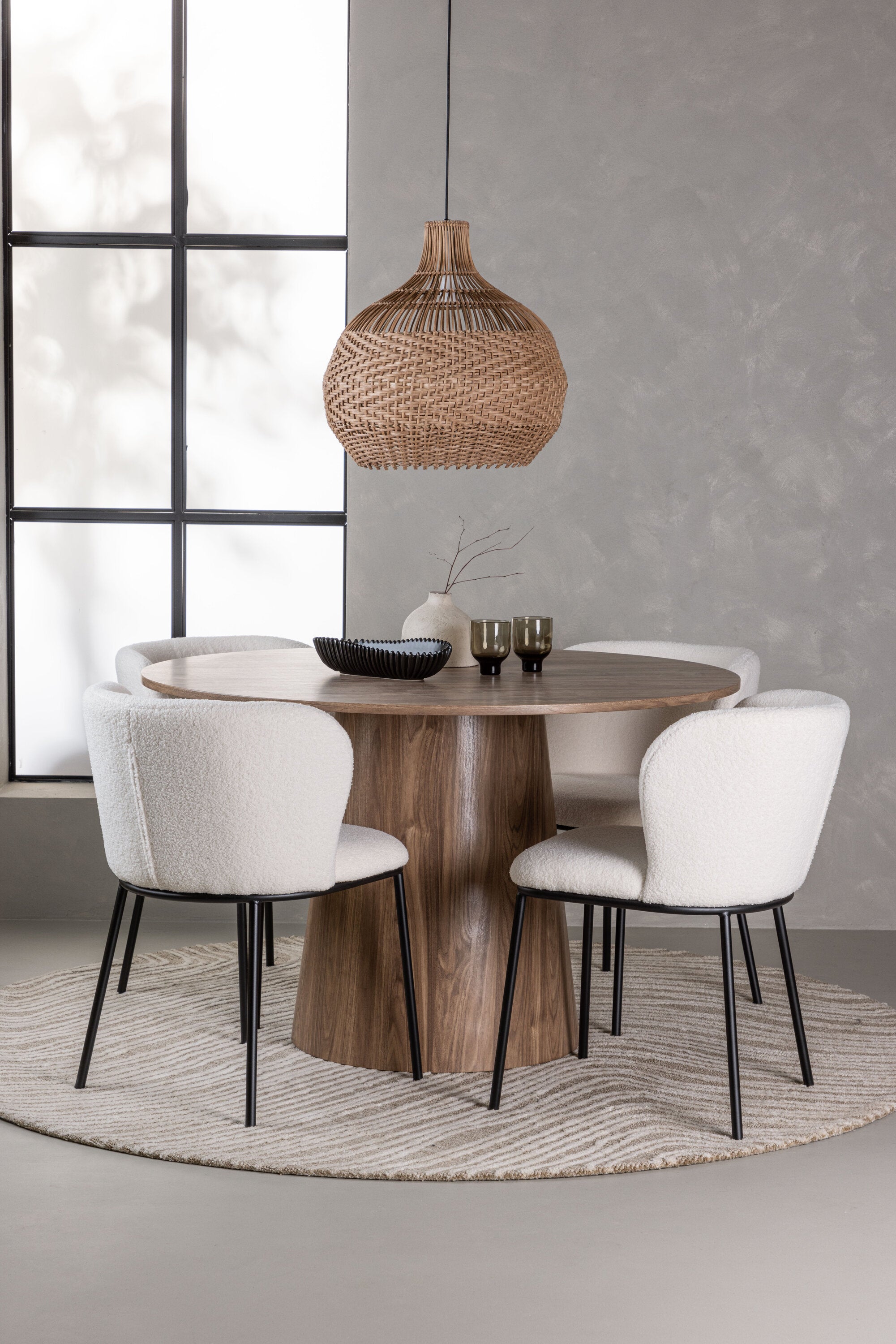 gr23562_1_m Essensset Lanzo Mit Den Stühlen Edina Rundes Essgruppen Set