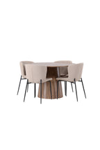 gr23568_11_os Esszimmer Set Lanzo Mit Den Stühlen Modesto Rundes Essgruppen Set