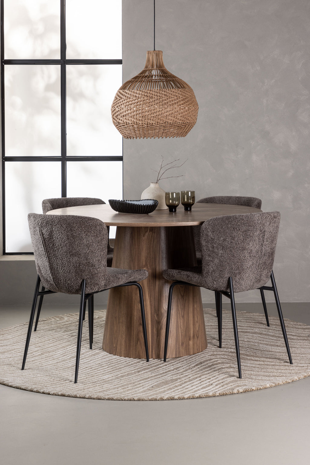 gr23569_1_m Dining Set Lanzo Mit Den Stühlen Modesto Rundes Essgruppen Set