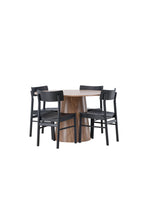 gr23570_11_os Esszimmer Set Lanzo Mit Den Stühlen Montros Rundes Essgruppen Set