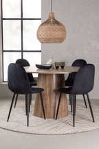 gr23572_1_m Essgarnitur Lanzo Mit Den Stühlen Polar Rundes Essgruppen Set