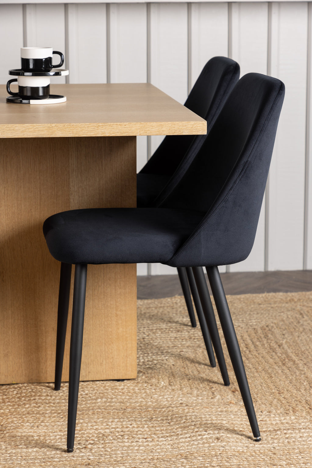 gr23584_3_m Esszimmer Set Leo Mit Den Stühlen Night Rechteckiges Essgruppen Set