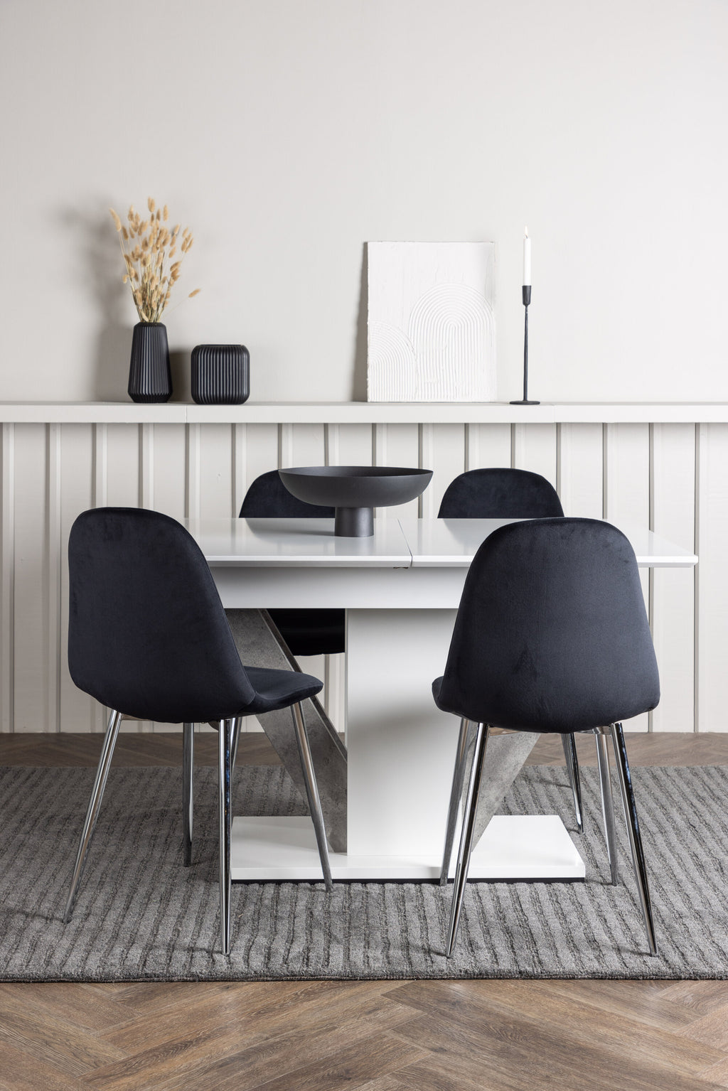 gr23593_1_m Esszimmer Set Disa Mit Den Stühlen Polar Rechteckiges Essgruppen Set