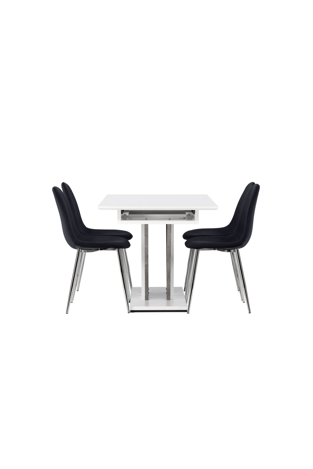 gr23593_4_os Esszimmer Set Disa Mit Den Stühlen Polar Rechteckiges Essgruppen Set