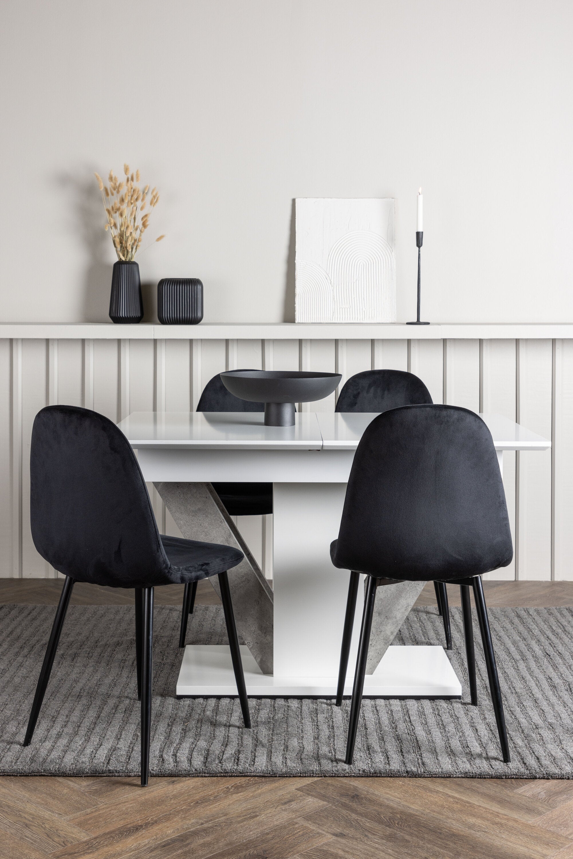 gr23594_1_m Esszimmer Set Disa Mit Den Stühlen Polar Rechteckiges Essgruppen Set